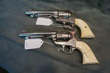 Colt SAA Early 2nd Generation Consecutive Pair 45LC 5 1/2" Nickel - 4 of 11