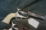 Colt SAA Early 2nd Generation Consecutive Pair 45LC 5 1/2" Nickel - 2 of 11
