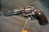 Colt Python 357Mag Engraved 6" NIB - 2 of 8