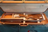 Belgian Browning Diana Grade Superposed 12ga 26" Sk/Sk with matching factory 3 gauge Super Tubes set - 1 of 19