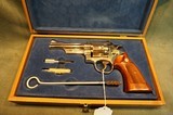 S+W Model 27-2 357Mag 5" bbl,Nickel unfired in the presentation box - 1 of 10