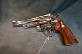 S+W Model 27-2 357Mag 5" bbl,Nickel unfired in the presentation box - 2 of 10