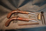 Antique British Dueling Pistol Set - 5 of 13
