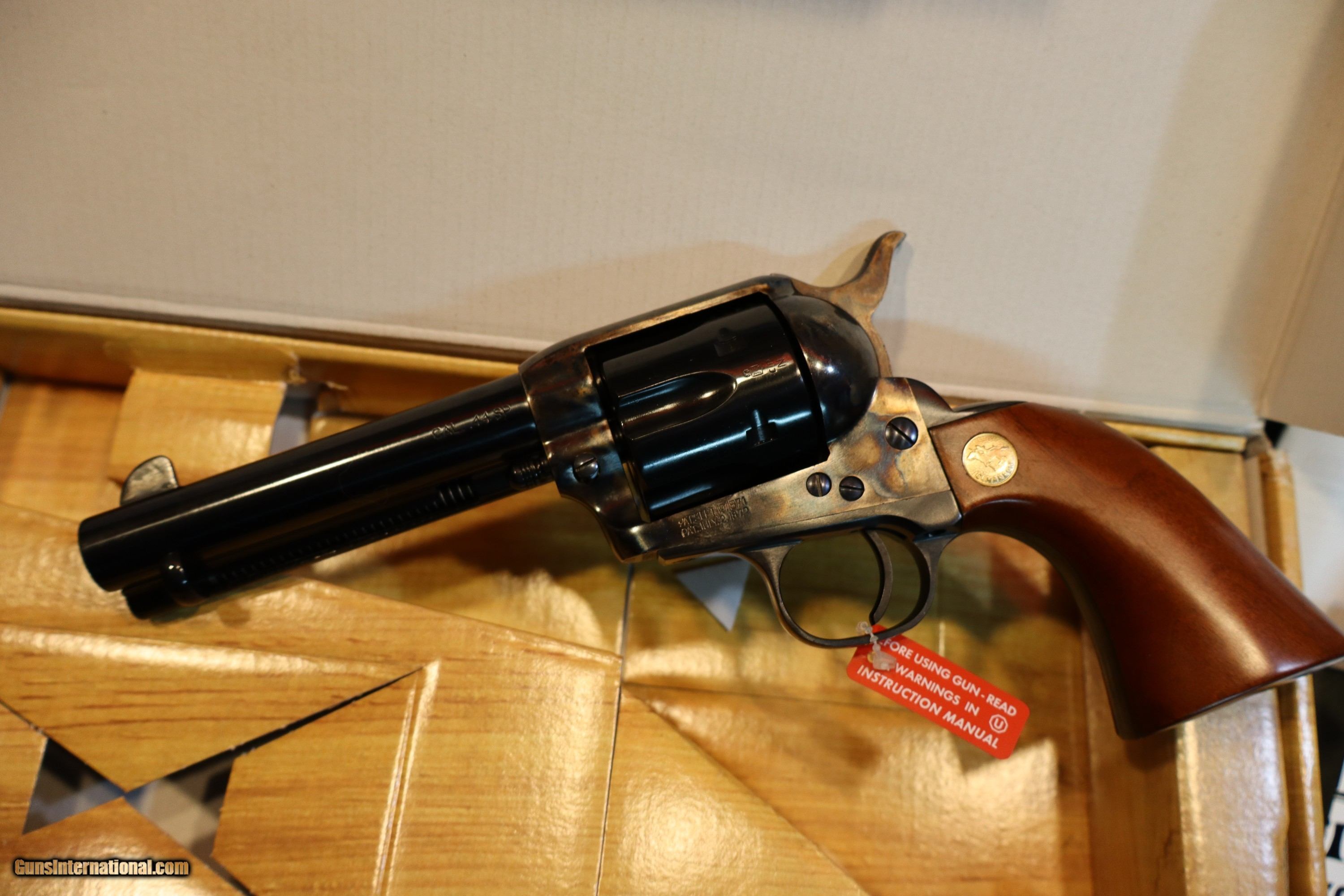 Cimarron Firearms Model P SAA 44Sp,4.75" barrel,blue/casecolored ANIB