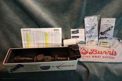 Burris Eliminator III 3-12x44 rangefinding scope LNIB