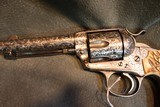 Colt Bisley SAA 45LC Full Engraved w/Stag Grips - 2 of 7