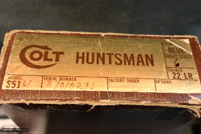 Colt Huntsman 22LR RARE DOUBLE S VARIATION ANIB - Image 3 of 11