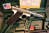 Ruger Mark III 22LR Hunter with Crimson Trace laser grips - 2 of 6