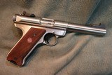 Ruger Mark III 22LR stainless target 5 1/2