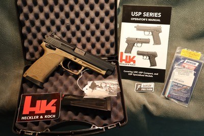H+K USP Expert 45ACP with box,papers and 2 magazines.