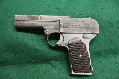 DREYSE Semi Auto Pistol 32ACP