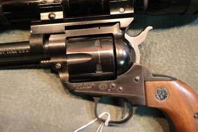Ruger Old Model Blackhawk 357Mag with Burris scope - Image 3 of 5