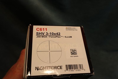 Nightforce SHV 3-10x42 .250MOA Illuminated - Image 4 of 4
