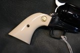 Colt SAA Storekeeper/Sheriff Model 45LC,all blue,Ivory grips NIB - 7 of 11