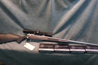 Weatherby Mark V 270WbyMag Stainless Synthetic with ammo - Image 1 of 12