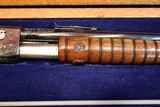 Custom Remington Model 12-A 22S-L-LR engraved with gold wire - 4 of 23