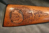 Custom Remington Model 12-A 22S-L-LR engraved with gold wire - 7 of 23