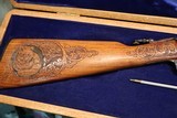 Custom Remington Model 12-A 22S-L-LR engraved with gold wire - 3 of 23