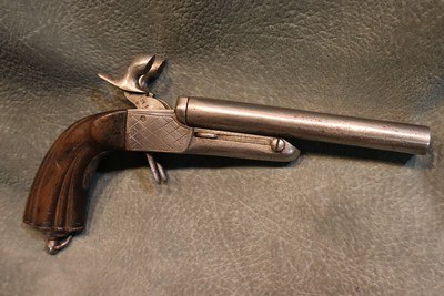 Antique Double Barreled Pistol - Image 4 of 9