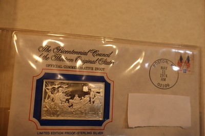 Franklin Mint Bicentennial Council Silver Ingot set priced under melt value - Image 4 of 13