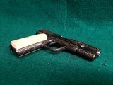 COLT 1903 - GORGEOUS PISTOL ENGRAVED BY DENISE THIRION W-CERTIFICATE OF AUTHENTICITY. W-REAL IVORY GRIPS. MFG. IN 1919 - .32 ACP - 9 of 15
