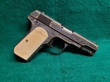 COLT 1903 - GORGEOUS PISTOL ENGRAVED BY DENISE THIRION W-CERTIFICATE OF AUTHENTICITY. W-REAL IVORY GRIPS. MFG. IN 1919 - .32 ACP - 1 of 15