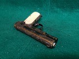 COLT 1903 - GORGEOUS PISTOL ENGRAVED BY DENISE THIRION W-CERTIFICATE OF AUTHENTICITY. W-REAL IVORY GRIPS. MFG. IN 1919 - .32 ACP - 14 of 15
