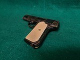 COLT 1903 - GORGEOUS PISTOL ENGRAVED BY DENISE THIRION W-CERTIFICATE OF AUTHENTICITY. W-REAL IVORY GRIPS. MFG. IN 1919 - .32 ACP - 13 of 15