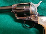 COLT - SINGLE ACTION ARMY SAA - 1ST GEN. 7.5 INCH BARREL. W-REAL PEARL GRIPS. W-COLT LETTER. BEAUTIFUL! MFG. IN 1914 - .38 SPECIAL - 7 of 21