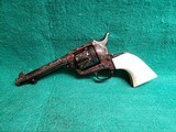 COLT - SINGLE ACTION ARMY MATCHING PAIR. BEAUTIFULLY ENGRAVED BY VALENYA. W-REAL IVORY GRIPS. 1971 NRA CENTENNITAL. GORGEOUS! - .45 COLT - 4 of 25