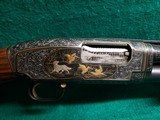 WINCHESTER - MODEL 12 - 30 INCH FACTORY VENT RIB BARREL ENGRAVED BY ANGELO BEE W-GORGEOUS PRESENTATION GRADE FRENCH WALNUT! MFG. IN 1949 - 20 GA - 7 of 25