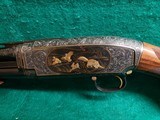 WINCHESTER - MODEL 12 - 30 INCH FACTORY VENT RIB BARREL ENGRAVED BY ANGELO BEE W-GORGEOUS PRESENTATION GRADE FRENCH WALNUT! MFG. IN 1949 - 20 GA - 12 of 25