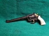 Smith & Wesson - MODEL 17-4 PINNED AND RECESSED 8.38 IN. BARREL W-REAL IVORY GRIPS EUROPEAN STYLE ENGRAVING BY VASCO REVERA GORGEOUS PISTOL! - .22 LR - 2 of 25