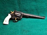 Smith & Wesson - MODEL 17-4 PINNED AND RECESSED 8.38 IN. BARREL W-REAL IVORY GRIPS EUROPEAN STYLE ENGRAVING BY VASCO REVERA GORGEOUS PISTOL! - .22 LR - 1 of 25