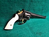 Smith & Wesson - MODEL 17-4 PINNED AND RECESSED 8.38 IN. BARREL W-REAL IVORY GRIPS EUROPEAN STYLE ENGRAVING BY VASCO REVERA GORGEOUS PISTOL! - .22 LR - 5 of 25