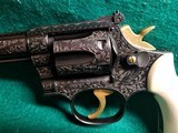 Smith & Wesson - MODEL 17-4 PINNED AND RECESSED 8.38 IN. BARREL W-REAL IVORY GRIPS EUROPEAN STYLE ENGRAVING BY VASCO REVERA GORGEOUS PISTOL! - .22 LR - 10 of 25