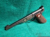 COLT - WOODSMAN MATCH TARGET 1ST SERIES 6.5 INCH BARREL. ENGRAVED BY BILL SEVERSON GOLD INLAYS. GORGEOUS W-MINTY BORE! MFG 1939 - .22 LR - 5 of 26