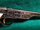 COLT - WOODSMAN MATCH TARGET BULLSEYE. 1ST SERIES. MFG. IN 1940. ENGRAVED BY CLINT FINLEY. W-REAL IVORY. GORGEOUS WORK OF ART! - .22 LR - 3 of 10