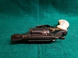 Smith & Wesson - MODEL 36 FLAT LATCH - BEAUTIFULLY ENGRAVED BY CECIL MILLS W-GOLD INLAYS. REAL PEARL GRIPS. MFG. CIRCA 1950-1969 - .38 Special - 24 of 25