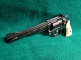 SMITH & WESSON - MODEL 19-3 PINNED AND RECESSED 6 INCH BARREL ENGRAVED W-REAL CARVED ELEPHANT IVORY GRIPS MFG. 1975 NICE BORE! - 357 magnum - 5 of 24