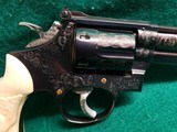 SMITH & WESSON - MODEL 19-3 PINNED AND RECESSED 6 INCH BARREL ENGRAVED W-REAL CARVED ELEPHANT IVORY GRIPS MFG. 1975 NICE BORE! - 357 magnum - 21 of 24