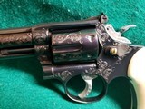 SMITH & WESSON - MODEL 19-3 PINNED AND RECESSED 6 INCH BARREL ENGRAVED W-REAL CARVED ELEPHANT IVORY GRIPS MFG. 1975 NICE BORE! - 357 magnum - 9 of 24