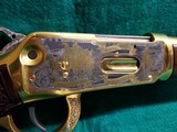 WINCHESTER - 94AE INVESTMENT ARMS 24K GOLD PLATED #4 OF 10 LIMITED EDITION LASER ENGRAVED SHASTA COUNTY 150TH ANNIVERSARY W-CASE - .45 Colt - 18 of 25