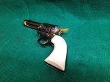 Uberti - 1873 SINGLE ACTION 4.75 INCH BARREL BLUED W-IVORY GRIPS BEAUTIFULLY ENGRAVED BY BRIAN MEARS W-GOLD ACCENTS MINTY BORE! - .45 Colt - 16 of 25