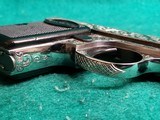 BROWNING - BABY BROWNING. MASTERFULLY ENGRAVED BY CLINT FINLEY. W-ONE MAGAZINE. GORGEOUS PISTOL! MFG. IN 1968 - 25 ACP - 11 of 22