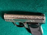 BROWNING - BABY BROWNING. MASTERFULLY ENGRAVED BY CLINT FINLEY. W-ONE MAGAZINE. GORGEOUS PISTOL! MFG. IN 1968 - 25 ACP - 8 of 22