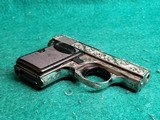 BROWNING - BABY BROWNING. MASTERFULLY ENGRAVED BY CLINT FINLEY. W-ONE MAGAZINE. GORGEOUS PISTOL! MFG. IN 1968 - 25 ACP - 9 of 22
