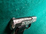 BROWNING - BABY BROWNING. MASTERFULLY ENGRAVED BY CLINT FINLEY. W-ONE MAGAZINE. GORGEOUS PISTOL! MFG. IN 1968 - 25 ACP - 19 of 22