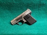 BROWNING - BABY BROWNING. MASTERFULLY ENGRAVED BY CLINT FINLEY. W-ONE MAGAZINE. GORGEOUS PISTOL! MFG. IN 1968 - 25 ACP - 4 of 22
