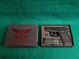 SCCY - CPX-2. 3 INCH BARREL. W-TWO 10 ROUND MAGAZINES. MINTY BORE. NEAR NEW! IN ORIGINAL BOX! - 9MM - 1 of 22
